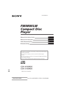 Handleiding Sony CDX-5100RDS Autoradio