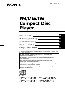 Bedienungsanleitung Sony CDX-C5000R Autoradio