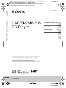 Brugsanvisning Sony CDX-DAB500U Bilradio