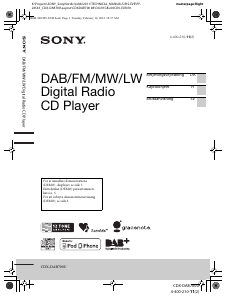 Käyttöohje Sony CDX-DAB700U Autoradio