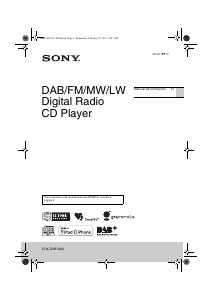 Manual Sony CDX-DAB700U Auto-rádio