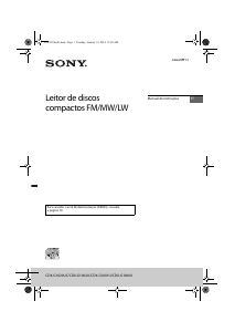 Manual Sony CDX-G1002U Auto-rádio