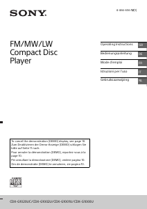 Mode d’emploi Sony CDX-G1002U Autoradio