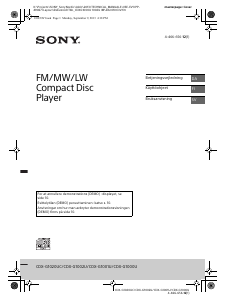 Bruksanvisning Sony CDX-G1002U Bilradio