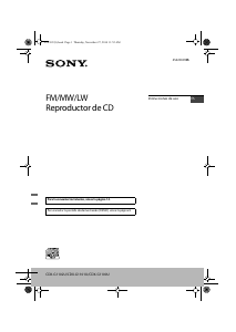 Manual de uso Sony CDX-G1100U Radio para coche