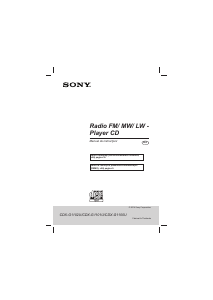 Manual Sony CDX-G1100U Player auto