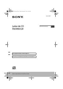 Manual Sony CDX-G1100U Auto-rádio