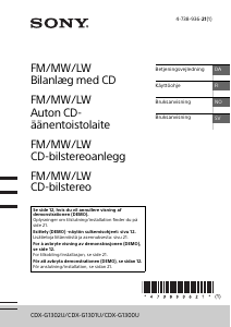 Bruksanvisning Sony CDX-G1300U Bilradio