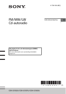 Handleiding Sony CDX-G1302U Autoradio