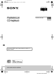 Használati útmutató Sony CDX-G2000UI Autórádió