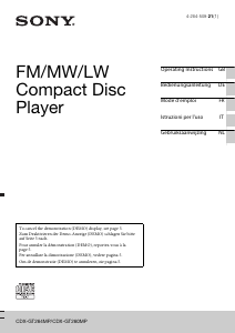 Manual Sony CDX-GT260MP Car Radio