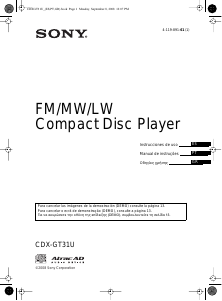 Εγχειρίδιο Sony CDX-GT31U Ραδιόφωνο αυτοκινήτου