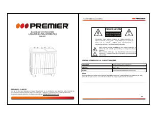 Manual de uso Premier LAV-4222 Lavadora