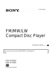 Manual Sony CDX-GT434U Player auto