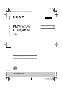 Használati útmutató Sony CDX-GT44U Autórádió