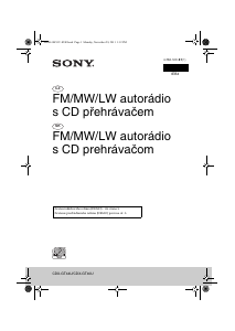 Manuál Sony CDX-GT44U Autorádio