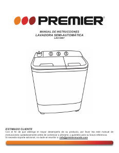 Manual de uso Premier LAV-5007 Lavadora