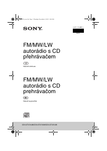 Návod Sony CDX-GT470UM Autorádio