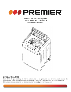 Manual de uso Premier LAV-5065A Lavadora