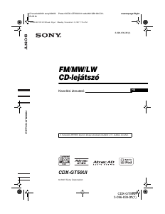 Használati útmutató Sony CDX-GT50UI Autórádió