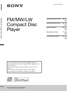 Manuale Sony CDX-GT564UI Autoradio