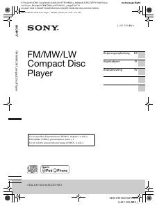 Bruksanvisning Sony CDX-GT570UI Bilradio