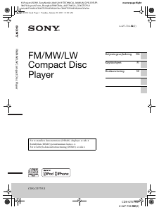 Käyttöohje Sony CDX-GT575UI Autoradio