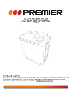 Manual de uso Premier LAV-5140 Lavadora