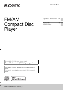 Handleiding Sony CDX-GT625UI Autoradio