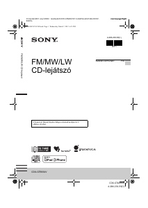 Használati útmutató Sony CDX-GT660UV Autórádió