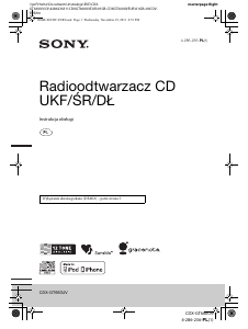 Instrukcja Sony CDX-GT660UV Radio samochodowe