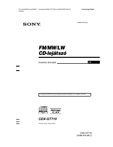 Használati útmutató Sony CDX-GT710 Autórádió