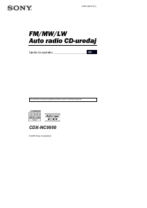 Priručnik Sony CDX-NC9950 Radioprijamnik za automobil