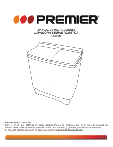 Manual de uso Premier LAV-5519 Lavadora