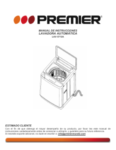 Manual de uso Premier LAV-5712A Lavadora