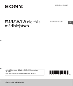 Használati útmutató Sony DSX-A200UI Autórádió
