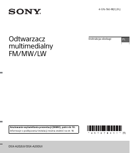 Instrukcja Sony DSX-A200UI Radio samochodowe