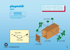 Manual de uso Playmobil set 6422 Safari Pantera con trampa