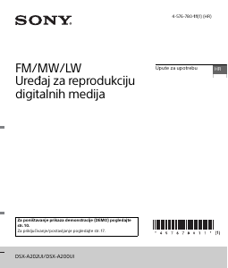 Priručnik Sony DSX-A200UI Radioprijamnik za automobil