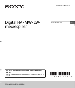 Bruksanvisning Sony DSX-A202UI Bilradio