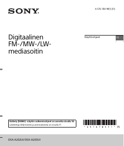Käyttöohje Sony DSX-A202UI Autoradio