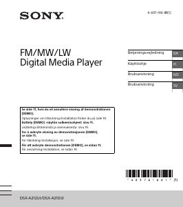 Bruksanvisning Sony DSX-A212UI Bilradio