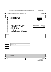 Használati útmutató Sony DSX-A300DAB Autórádió