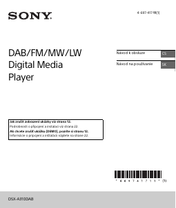 Manuál Sony DSX-A310DAB Autorádio