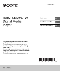 Priročnik Sony DSX-A310DAB Avto radio