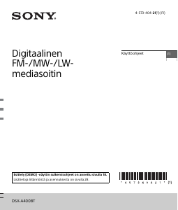 Käyttöohje Sony DSX-A400BT Autoradio