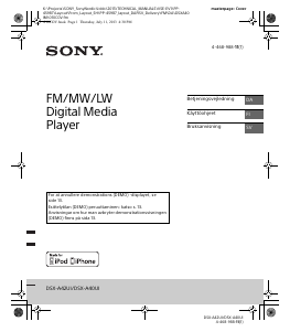 Käyttöohje Sony DSX-A40UI Autoradio