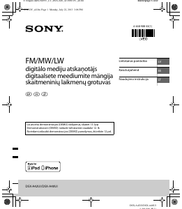Rokasgrāmata Sony DSX-A40UI Automašīnas radio iekārta
