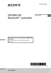 Handleiding Sony DSX-A416BT Autoradio