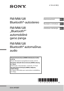 Vadovas Sony DSX-A416BT Automobilio radijo imtuvas